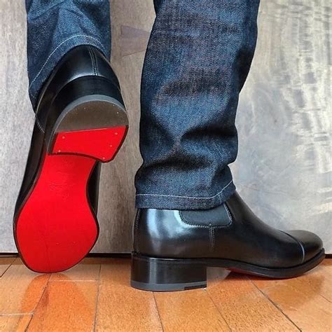 red bottom boots for men